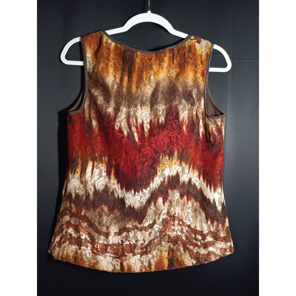 Y2K Festival Fairy Woodland Whimsical Lace Overlay Tank Top Large Dress Barn - Picture 5 of 5